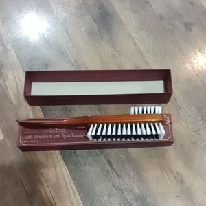 New with box clothes handle brush with shoehorn & spot remover